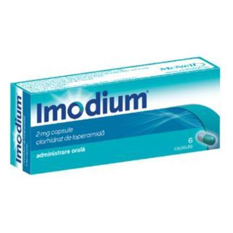 Imodium 2mg, 6 capsule, Johnson & Johnson